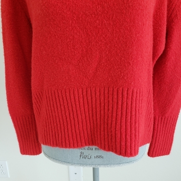 Rachel Zoe Mock Turtleneck Sweater in Red Size XS Wool Blend - Picture 4 of 11